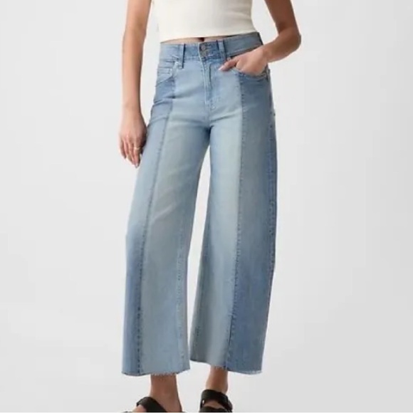 GAP Denim - GAP Women's High Rise Stride Two Toned Jeans Size 16 Short
